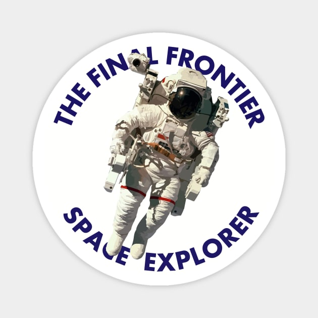 Space Explorer Magnet by BadgeWork